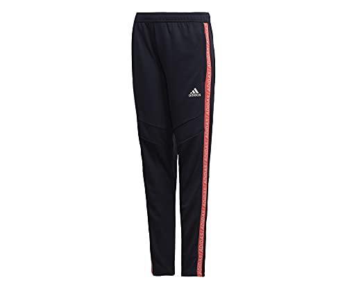 adidas Boy's Tiro 19 3/4 Length Training Pants, Legend Ink/Pink, Large