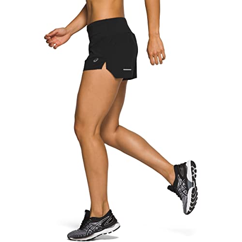 ASICS Women's Road 3.5" Short Running Apparel, S, Performance Black