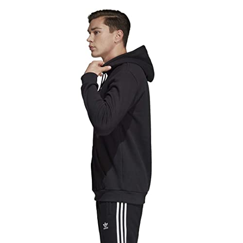 adidas Originals mens Trefoil Hoodie Sweatshirt, Black, X-Small US