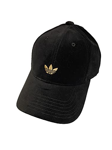 adidas Originals Women`s Relaxed Plus Adjustable Strapback Cap (Black(5144899)/Gold Lurex, One Size)