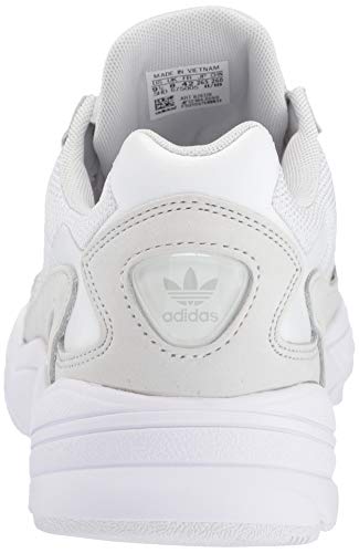 adidas Originals Women's Falcon Sneaker, White/White/Crystal White, 8 M US