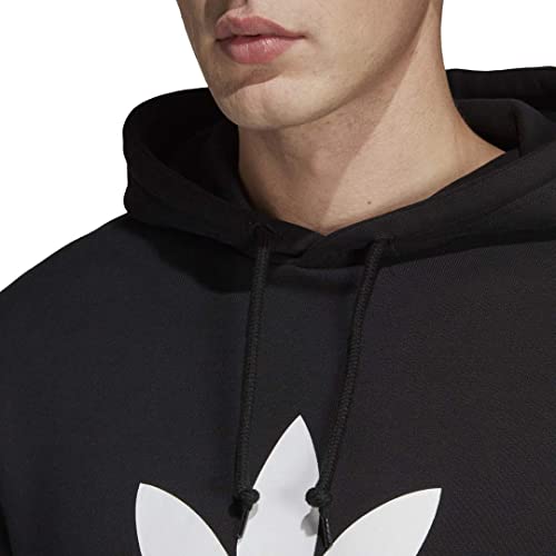 adidas Originals mens Trefoil Hoodie Sweatshirt, Black, X-Small US