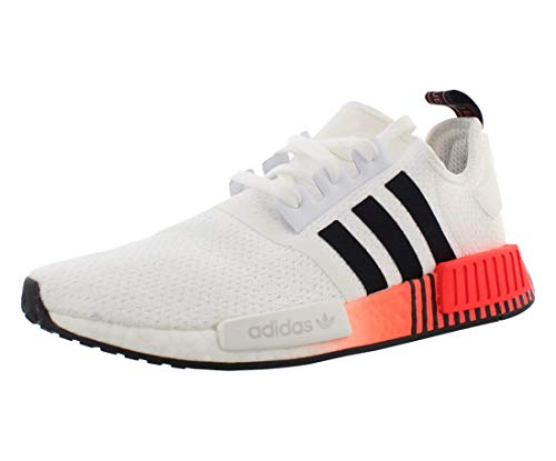 adidas Originals mens Nmd_r1 Sneaker, White/Black/Solar Red, 9 US