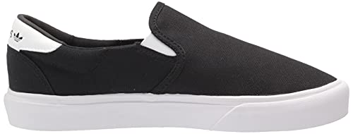 adidas Originals unisex adult Court Rallye Slip Sneaker, Black/Black/White, 8 Women Men US