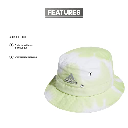 adidas Unisex Color Wash Bucket, Almost Lime Green/Pulse Lime Green/Clear Onix Grey, One Size