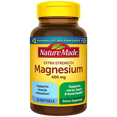 Extra Strength Magnesium Oxide 400 mg Softgels, 60 Count