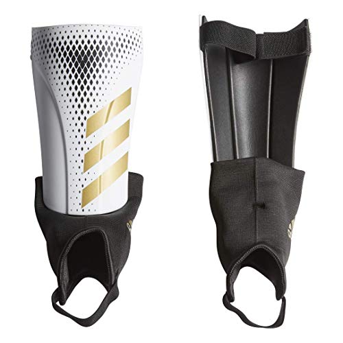 adidas Unisex-Adult Predator Match Shin Guards, White/Gold Metallic/Black, X-Large