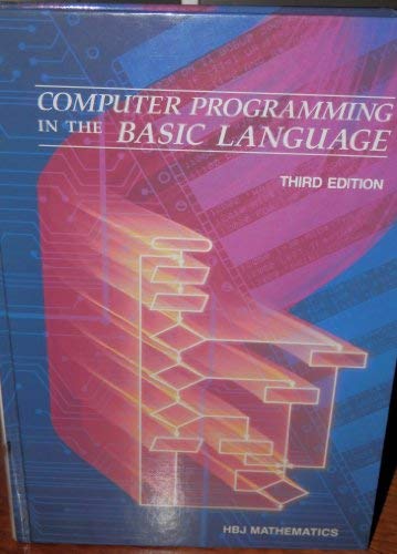 Computer Programming in the Basic Language Golden, Neal