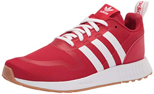 adidas Originals mens Smooth Runner Scarlet/White/Gum 12