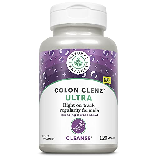 Natural Balance Ultra Colon Clenz | Herbal Cleansing & Regularity Formula for Overnight Support (120 CT)