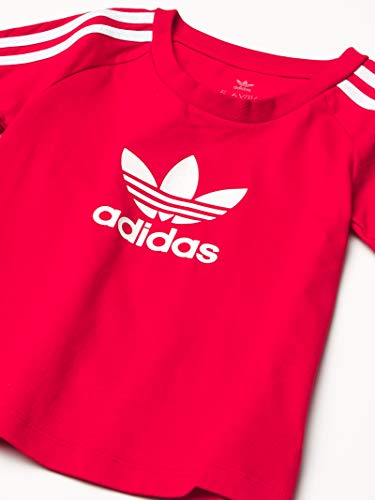 adidas Originals Kids' Tee, Scarlet/White, S