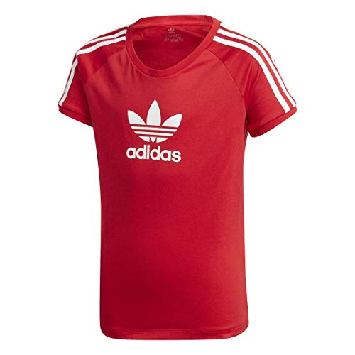 adidas Originals Kids' Tee, Scarlet/White, S