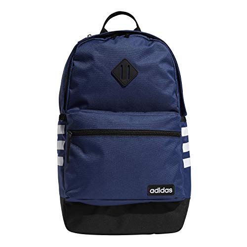 adidas Classic 3S Backpack, Tech Indigo Blue/Black/White, One Size