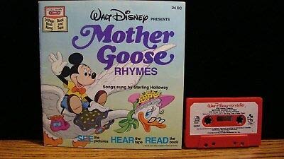 Walt Disney Presents Mother Goose Rhymes Songs Sung By Sterling Holloway 24 Page Read Along book and Tape [Paperback]