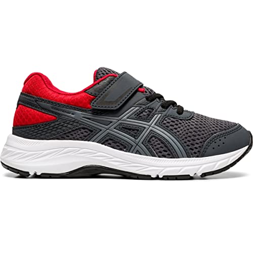 ASICS Kid's Contend 6 Pre-School Running Shoes, 3, Carrier Grey/Sheet Rock