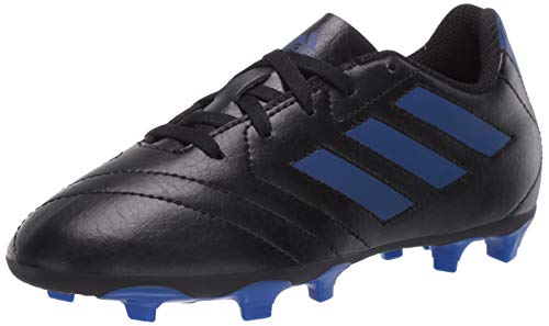 adidas Goletto VII Firm Ground Cleats Football Shoe, core Black/Team Royal Blue/Team Royal Blue, 13 US Unisex Little Kid