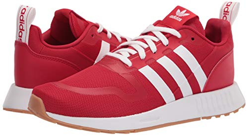 adidas Originals mens Smooth Runner Scarlet/White/Gum 12