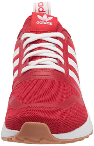 adidas Originals mens Smooth Runner Scarlet/White/Gum 12