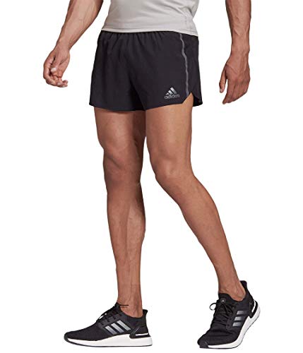 adidas Men's Saturday Split Shorts, Black/Grey, X-Large