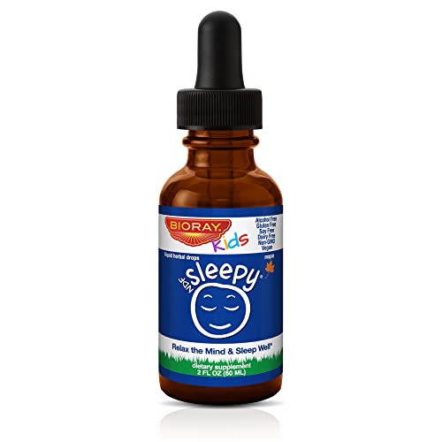 BIORAY Kids NDF Sleepy, Maple - 2 fl oz - Relax The Mind & Rest Through The Night - Non-GMO, Vegan, Gluten Free - 1-2 Month Supply