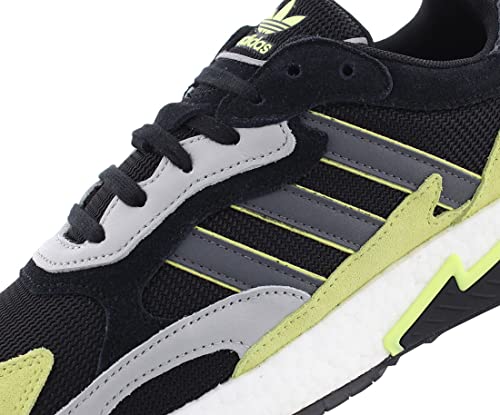 adidas Tresc Run Mens Shoes Size 9, Color: Black/Grey/Lime