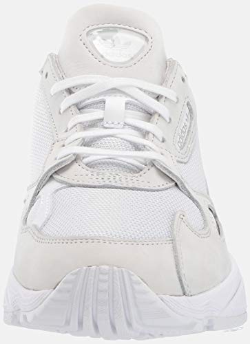 adidas Originals Women's Falcon Sneaker, White/White/Crystal White, 8 M US