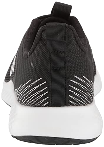 adidas Men's Fluidstreet Running Shoe, Black/White/Black, 10.5