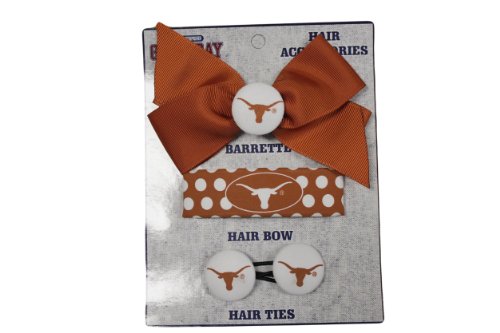 Game Day Outfitters Texas Longhorns 3 Piece Hair Accessories Tan