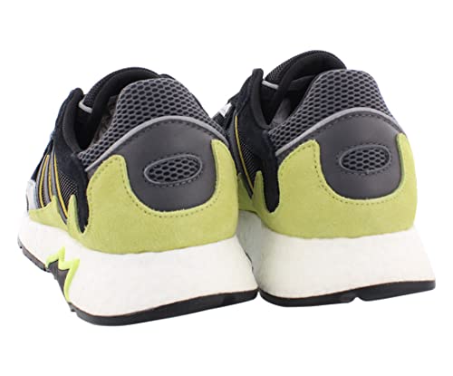 adidas Tresc Run Mens Shoes Size 9, Color: Black/Grey/Lime