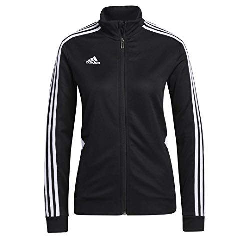 adidas womens Tiro Track Jacket Black/White Medium