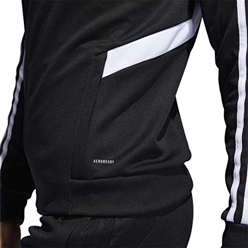 adidas womens Tiro Track Jacket Black/White Medium