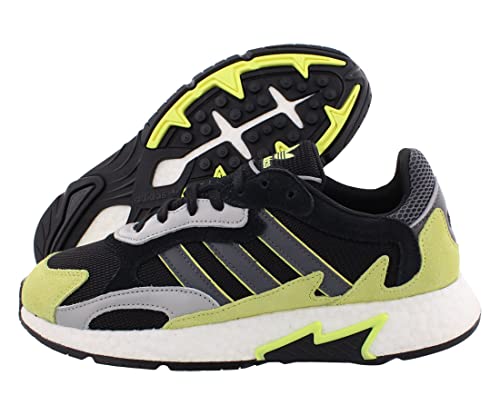 adidas Tresc Run Mens Shoes Size 9, Color: Black/Grey/Lime