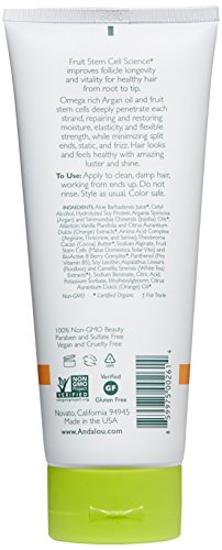 Andalou Naturals Argan Oil Plus LeaveIn Conditioner Fluid, Vanilla, 6.8 Fl Oz