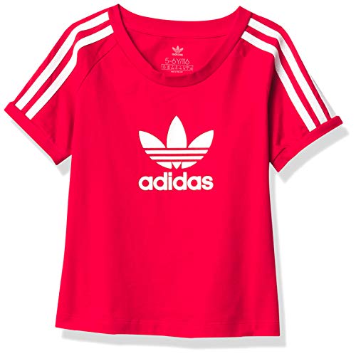 adidas Originals Kids' Tee, Scarlet/White, S