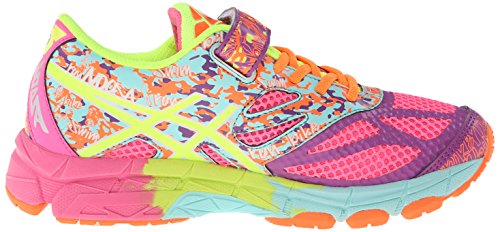 ASICS Gel Noosa Tri 10 PS Running Shoe (Little Kid/Little Kid/Little Kid),Hot Pink/Flash Yellow/Ice Blue,2 M US Little Kid