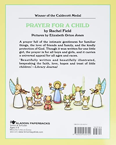 Prayer for a Child [Paperback] Field, Rachel and Jones, Elizabeth Orton