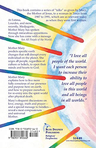 Mary's Message to the World: As Sent by Mary, the Mother of Jesus [Paperback] Kirkwood, Annie