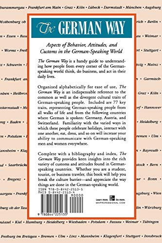 The German Way : Aspects of Behavior, Attitudes, and Customs in the German-Speaking World [Paperback] Flippo, Hyde