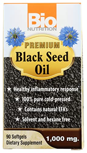 Bio Nutrition, Premium Black Seed Oil 1,000 mg, 90 Softgels Pack of 1