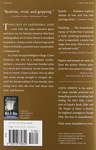 Resistance: A Novel [Paperback] Shreve, Anita