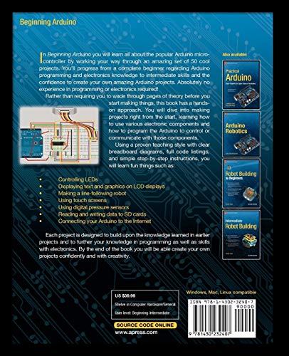 Beginning Arduino [Paperback] McRoberts, Michael