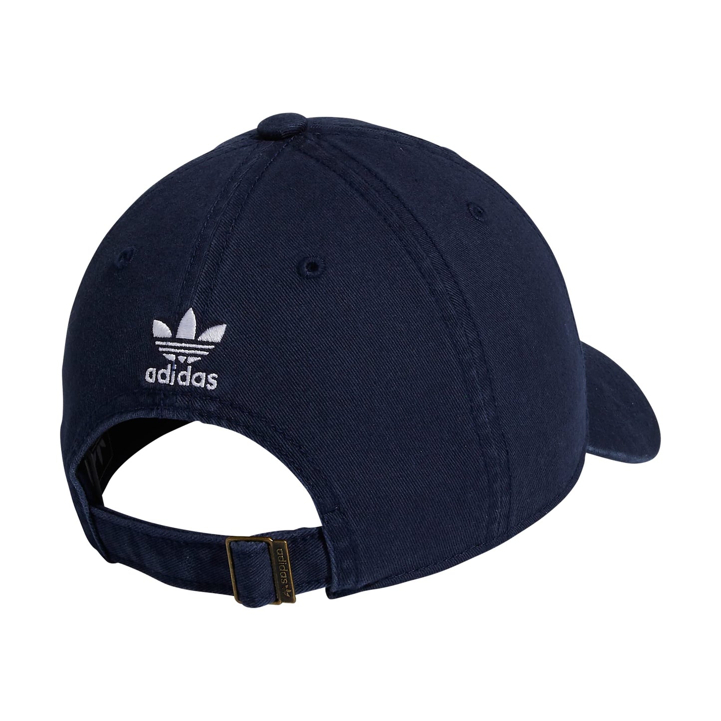 adidas Originals Women's Relaxed Fit Adjustable Strapback Cap, Night Indigo/White, One Size