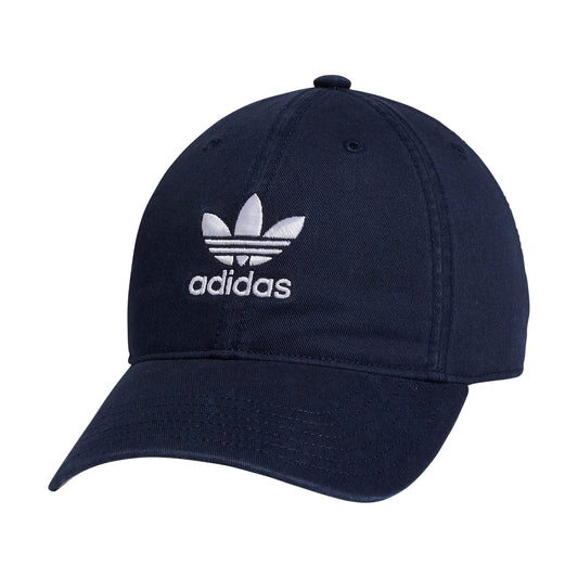 adidas Originals Women's Relaxed Fit Adjustable Strapback Cap, Night Indigo/White, One Size