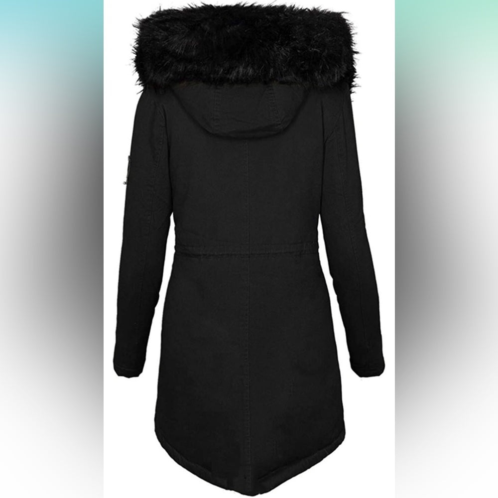 Winter Coats for Women Warm Hooded Outerwear Jacket Loose Fleece Oversized